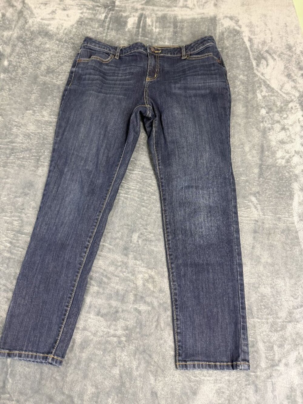 Simply Vera Vera Wang Womens Blue Slim Fit Jeans 14P